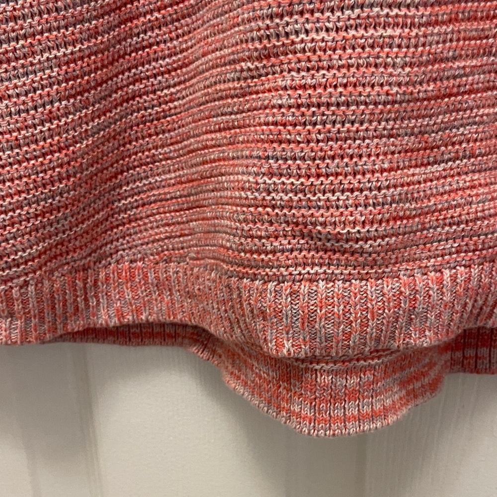 Old Navy Women's Coral Striped Sweater - Picture 5 of 8